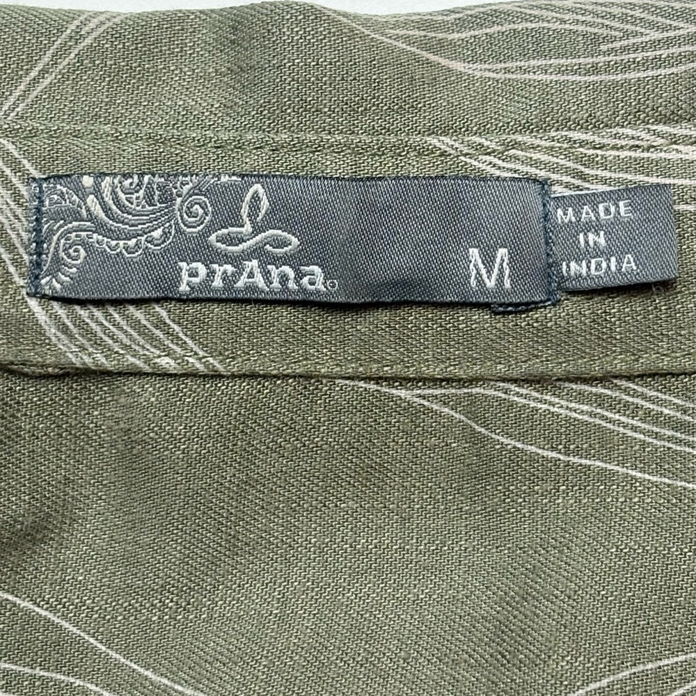 prAna Weekend Escape Romper Rye Green Leaves Print Tencel M One-Piece - Picture 12 of 12